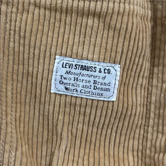 Levi's Brown Corduroy Overalls - Picture 6 of 6